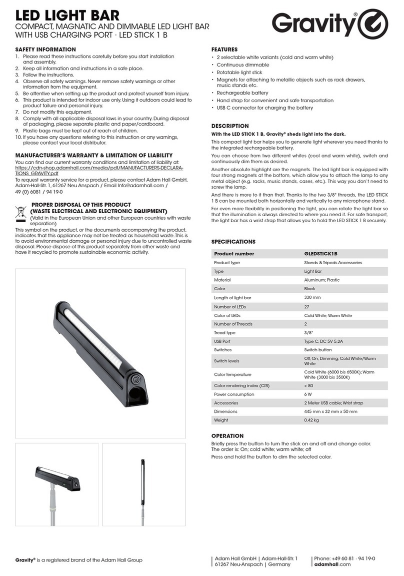GRAVITY GLEDSTICK1B manual