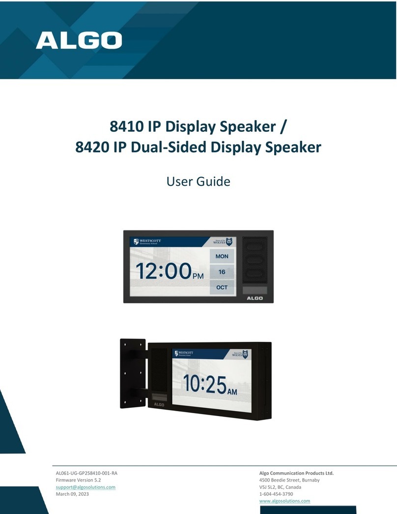 Algo 8410 user guide