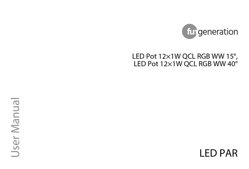 Fun Generation LED Pot 12x1W QCL RGB WW 15 user manual