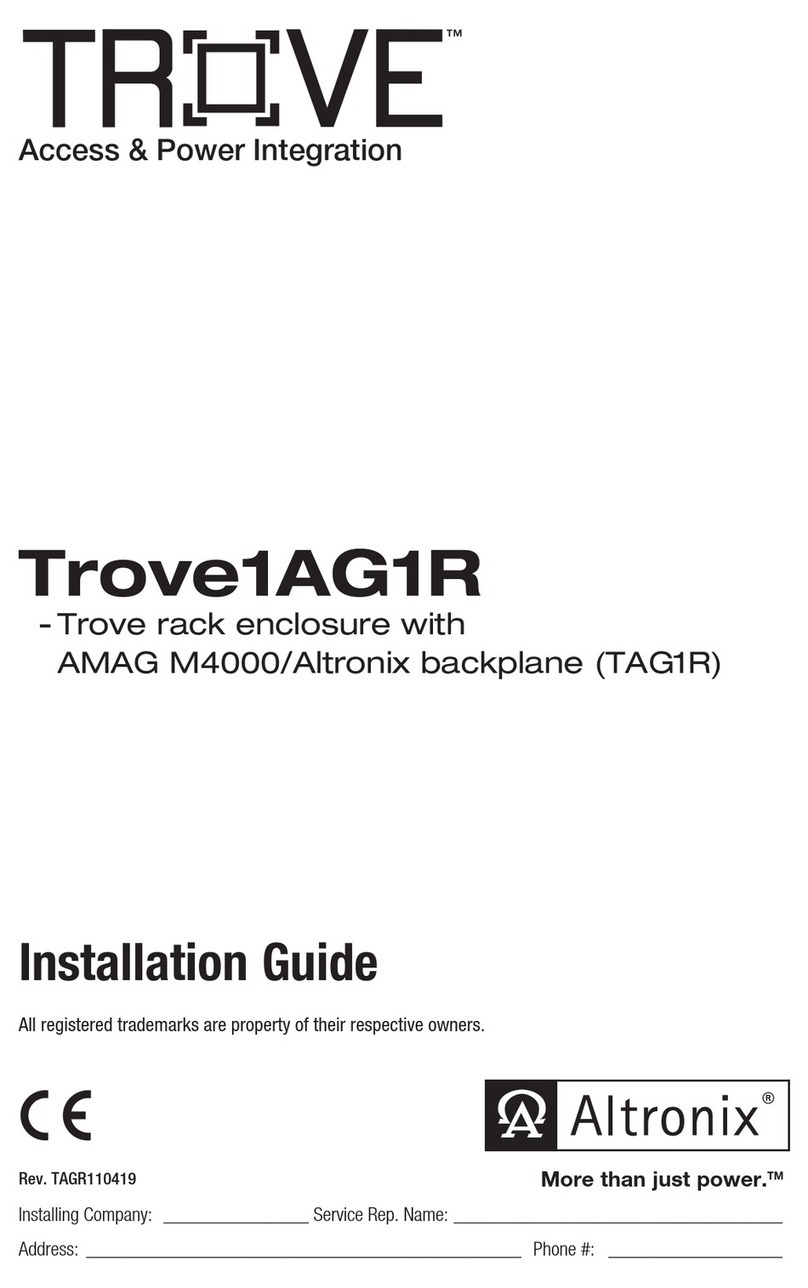 Altronix TROVE Trove1AG1R installation guide