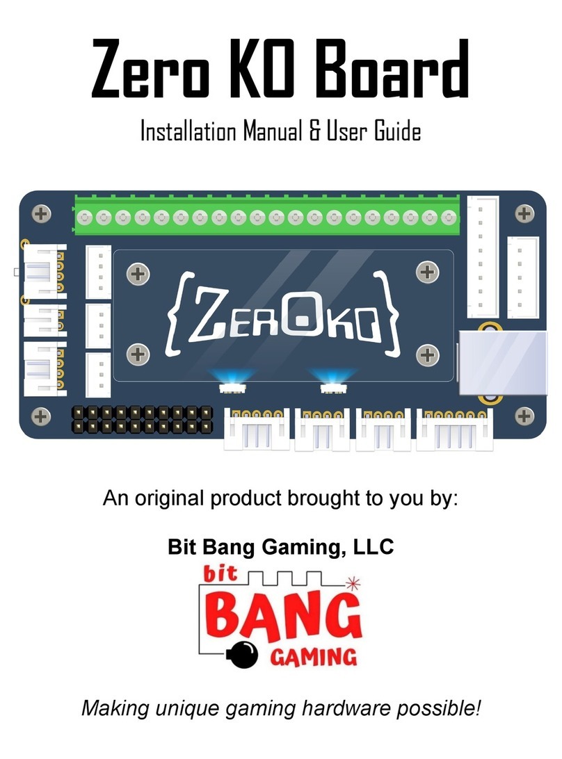 bit BANG GAMING Zero KO Board Installation manual & users guide