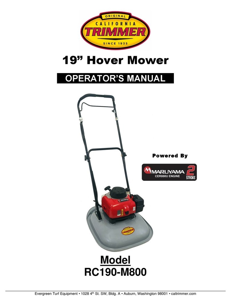 California Trimmer RC190-M800 Operator's manual