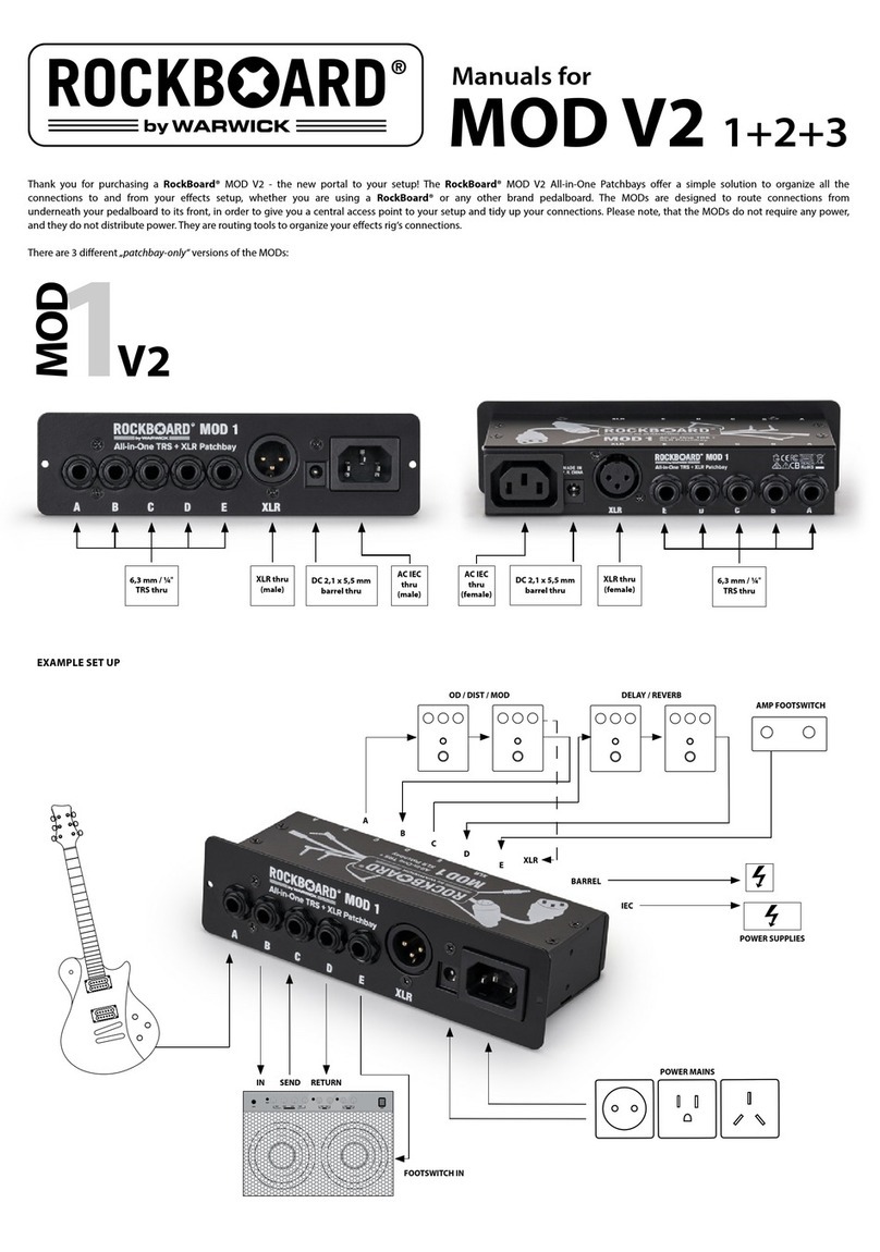 Warwick ROCKBOARD MOD V2 manual