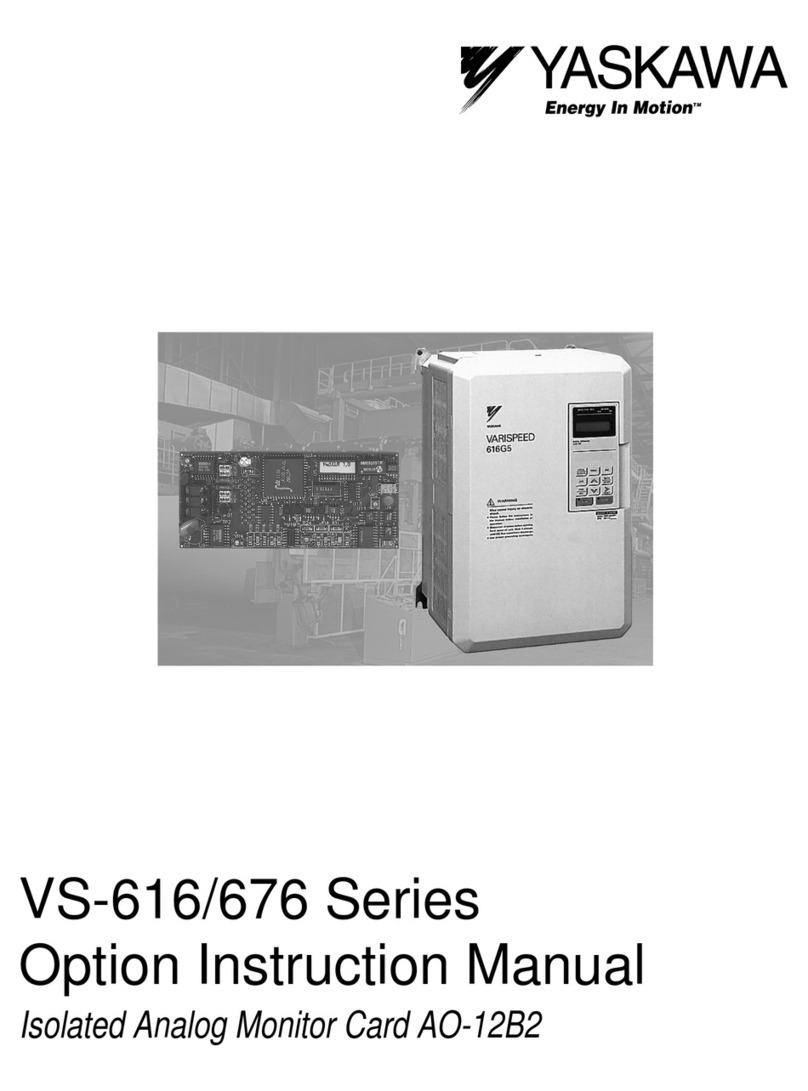 YASKAWA VS-616 Series Option instruction manual