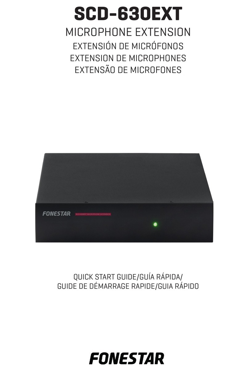 FONESTAR SCD-630EXT User manual