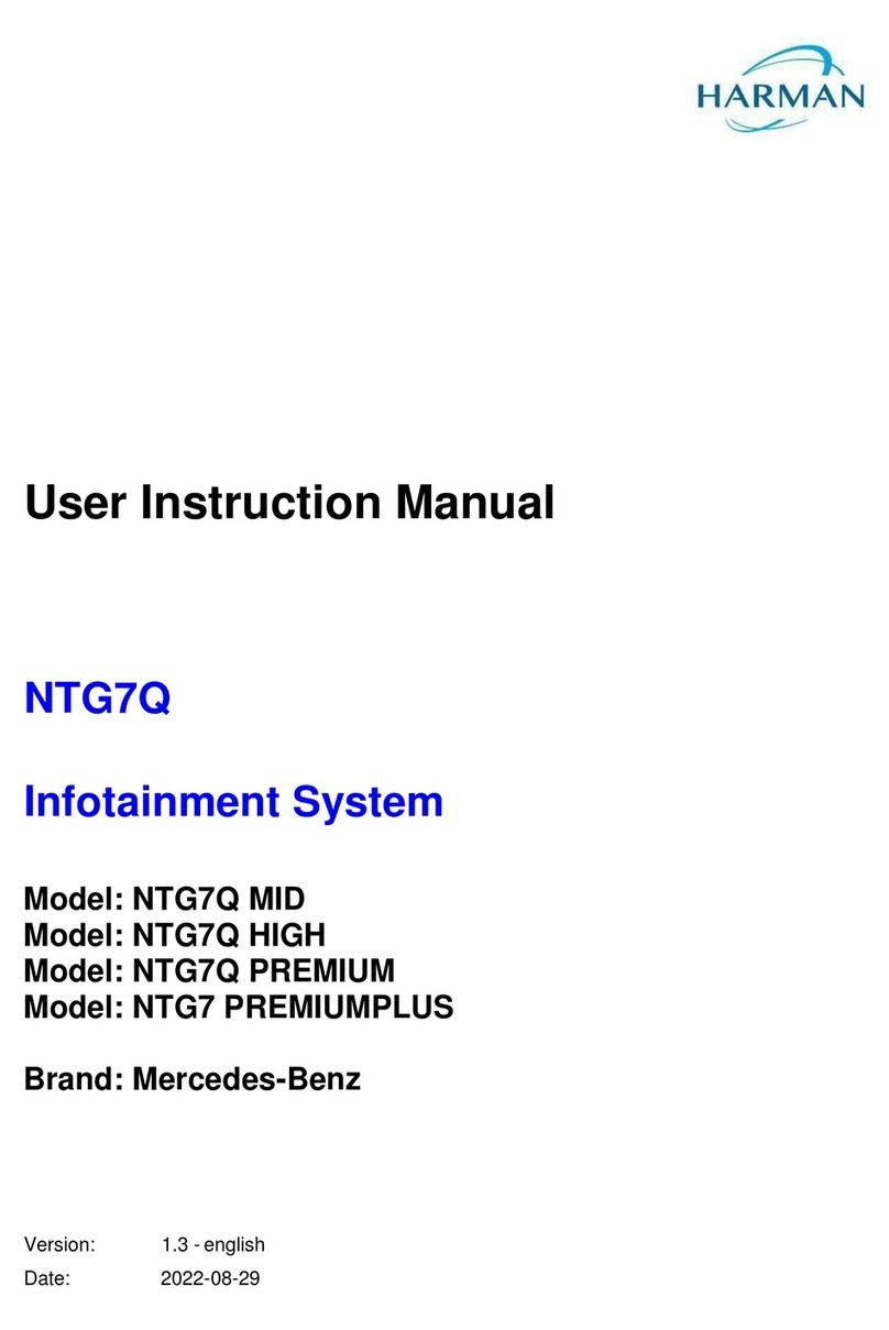 Harman NTG7Q User instruction manual