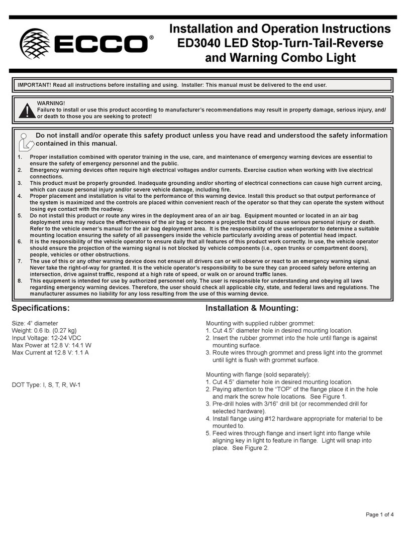 Ecco ED3040 Owner's manual