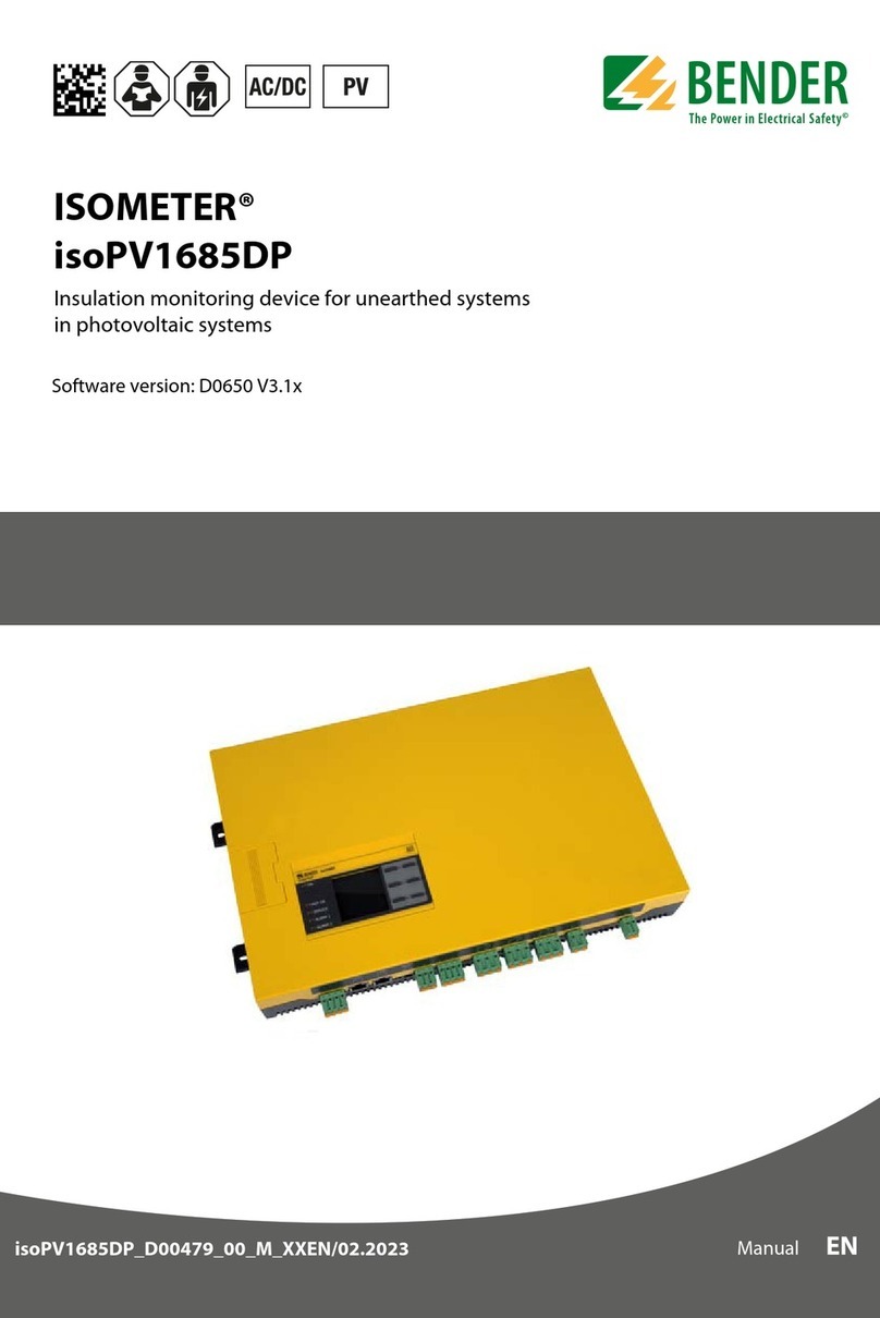 Bender ISOMETER isoPV1685DP User manual