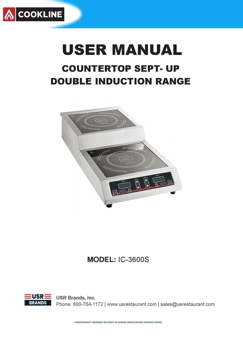 USR Brands Cookline IC-3600S user manual