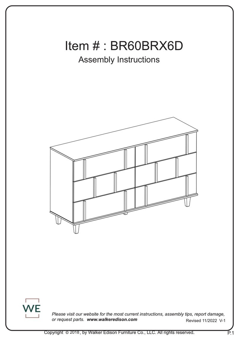 Walker Edison BR60BRX6D User manual Walker Edison BR60BRX6D User manual