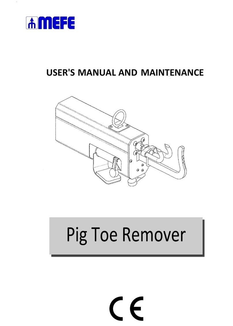 MEFE CAT 206 PTR User manual and maintenance