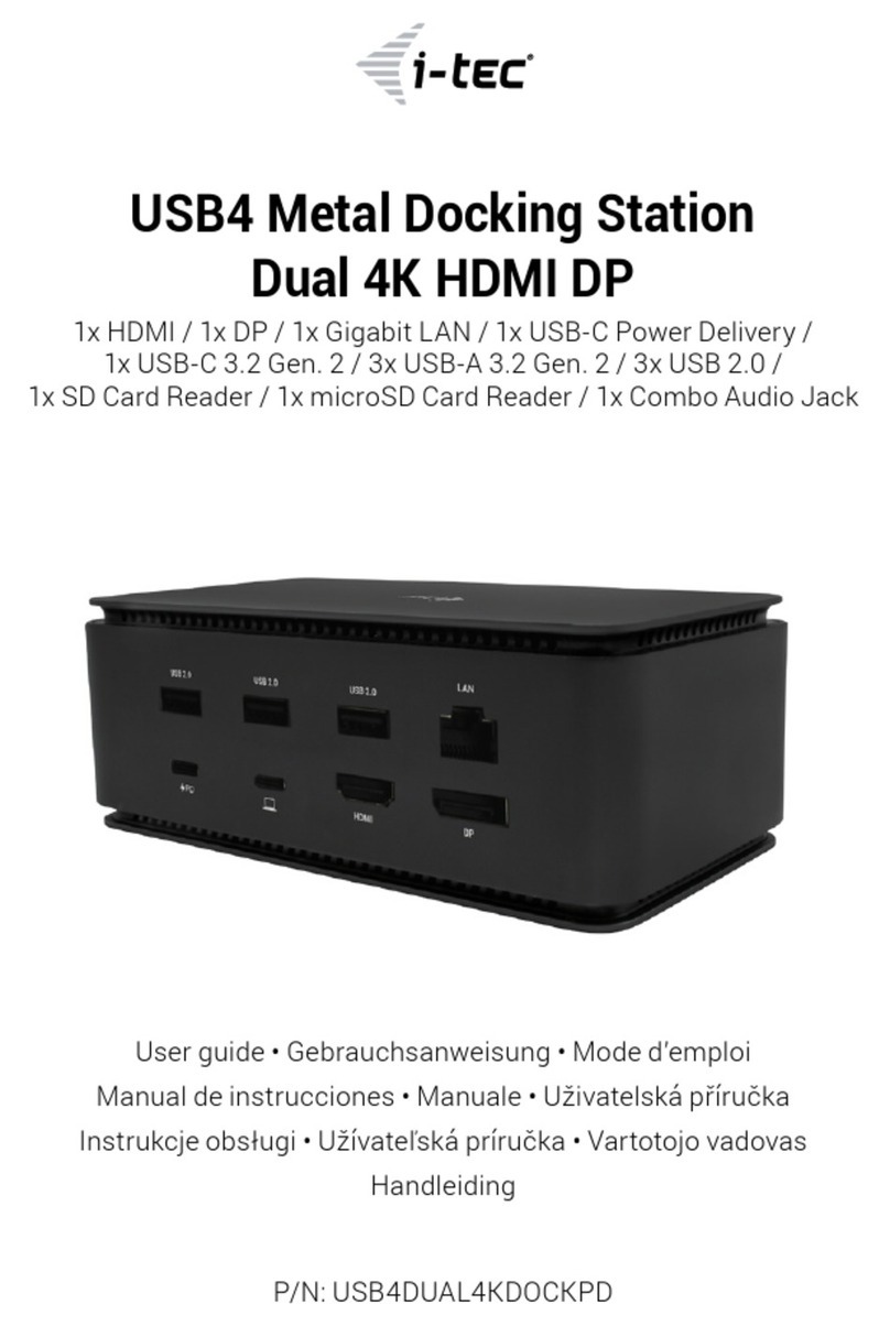 Itec USB4DUAL4KDOCKPD User manual
