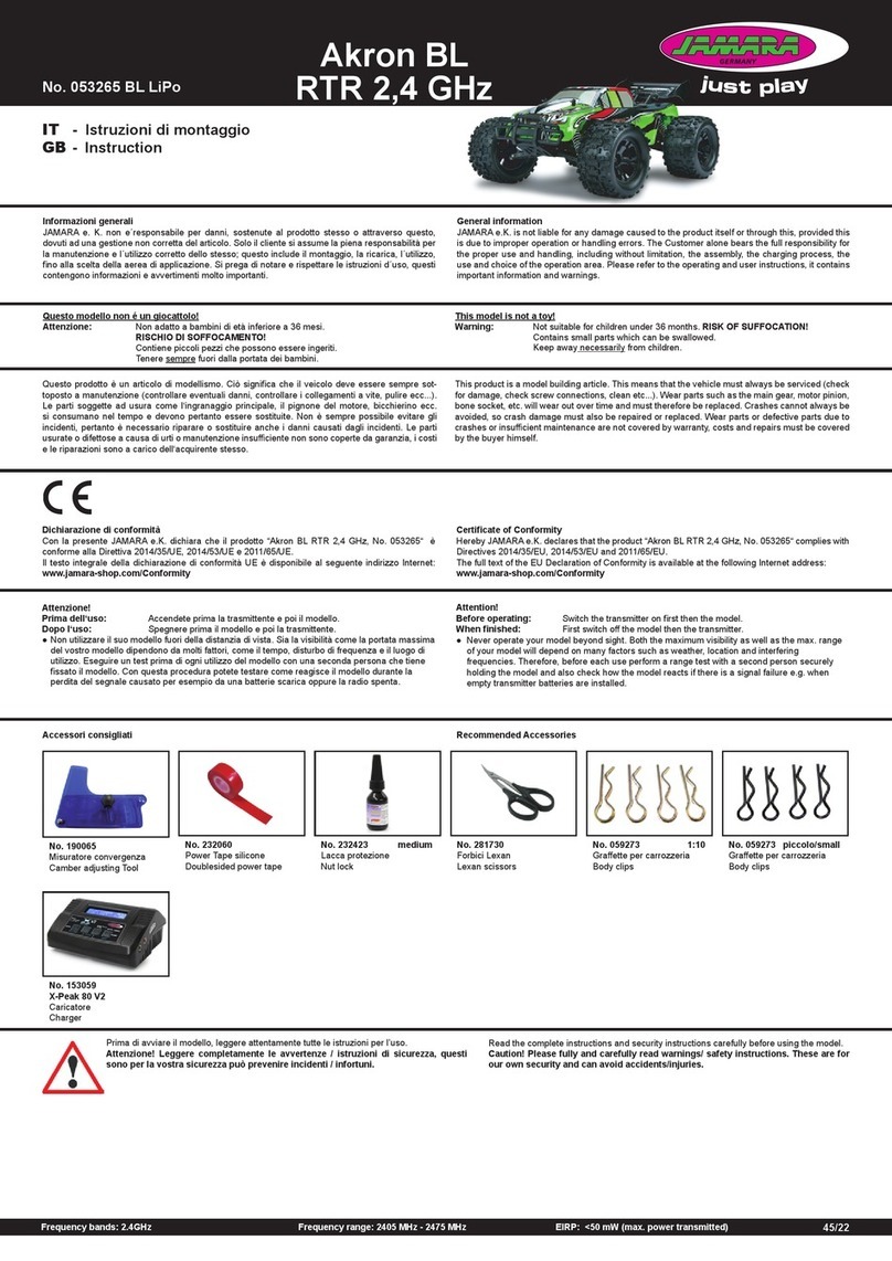 Jamara Akron BL RTR 2,4 GHz instructions
