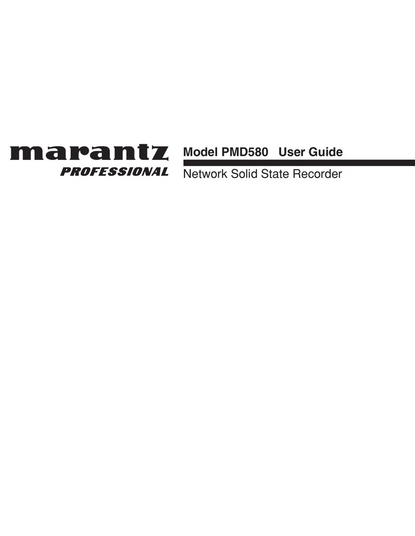 Marantz professional PMD580 user guide