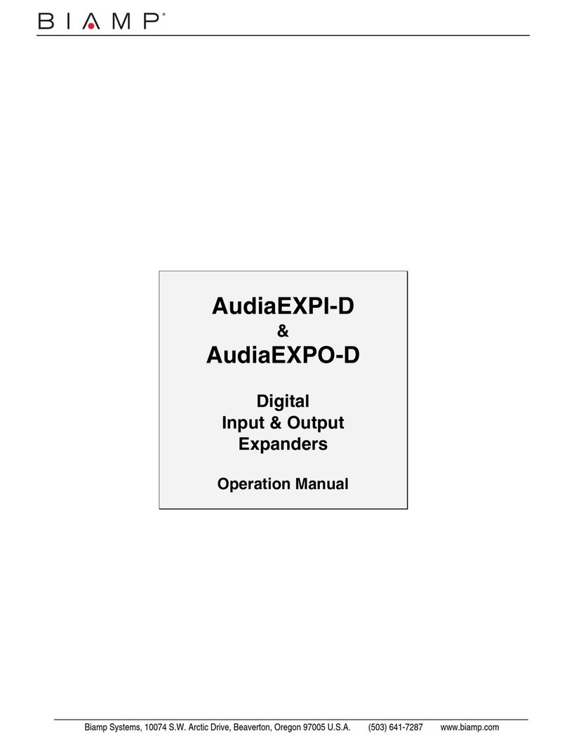 Biamp AudiaEXPI-D User manual