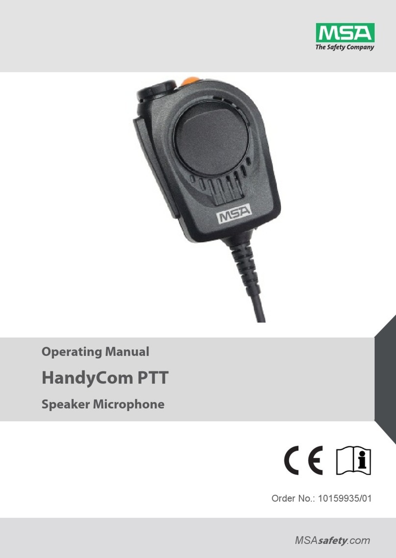 MSA HandyCom PTT operating manual