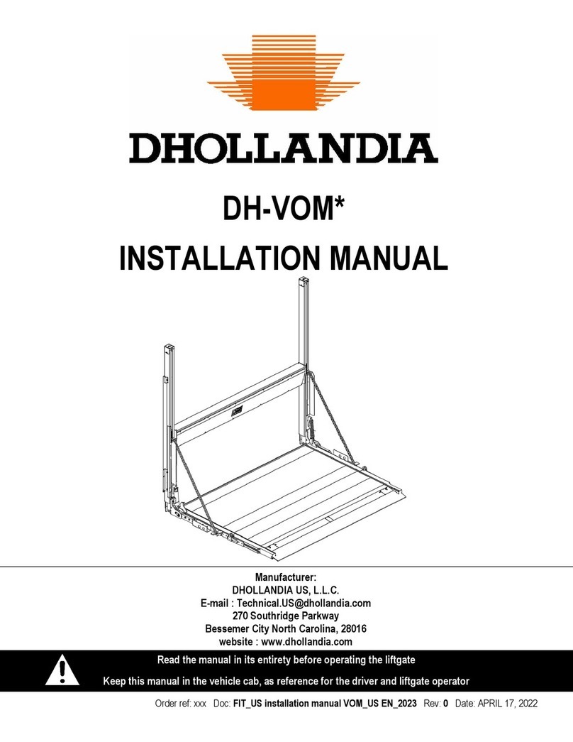Dhollandia DH-VOM Series installation manual
