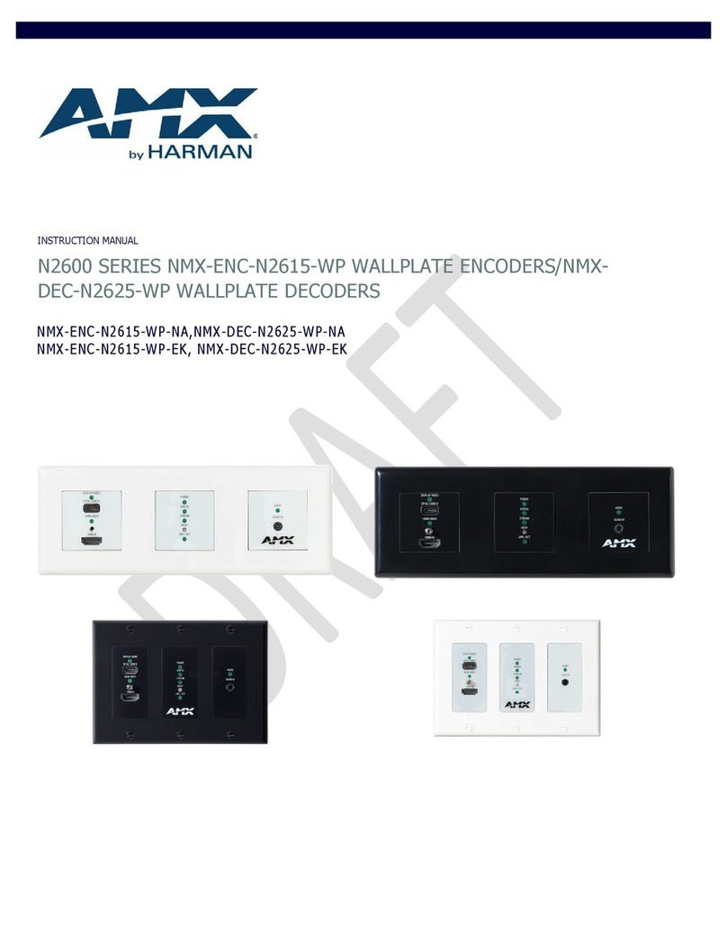Harman AMX N2600 Series instruction manual