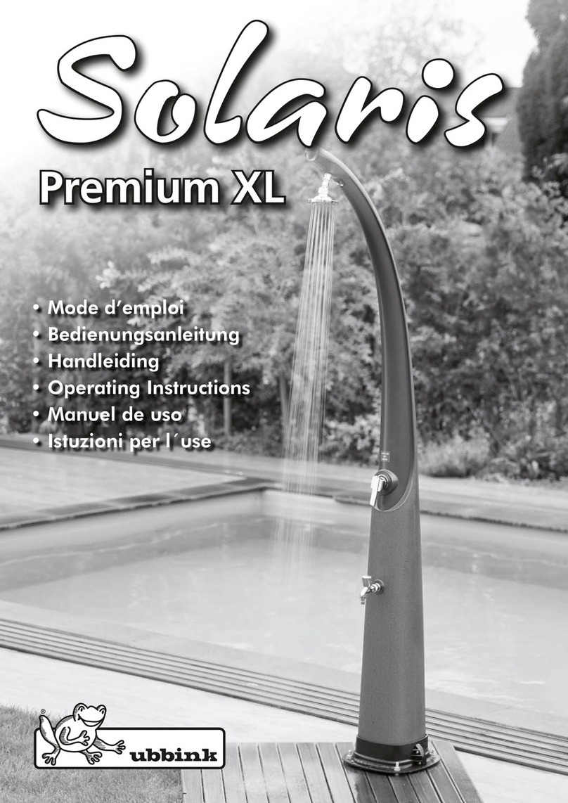ubbink Solaris Premium XL operating instructions