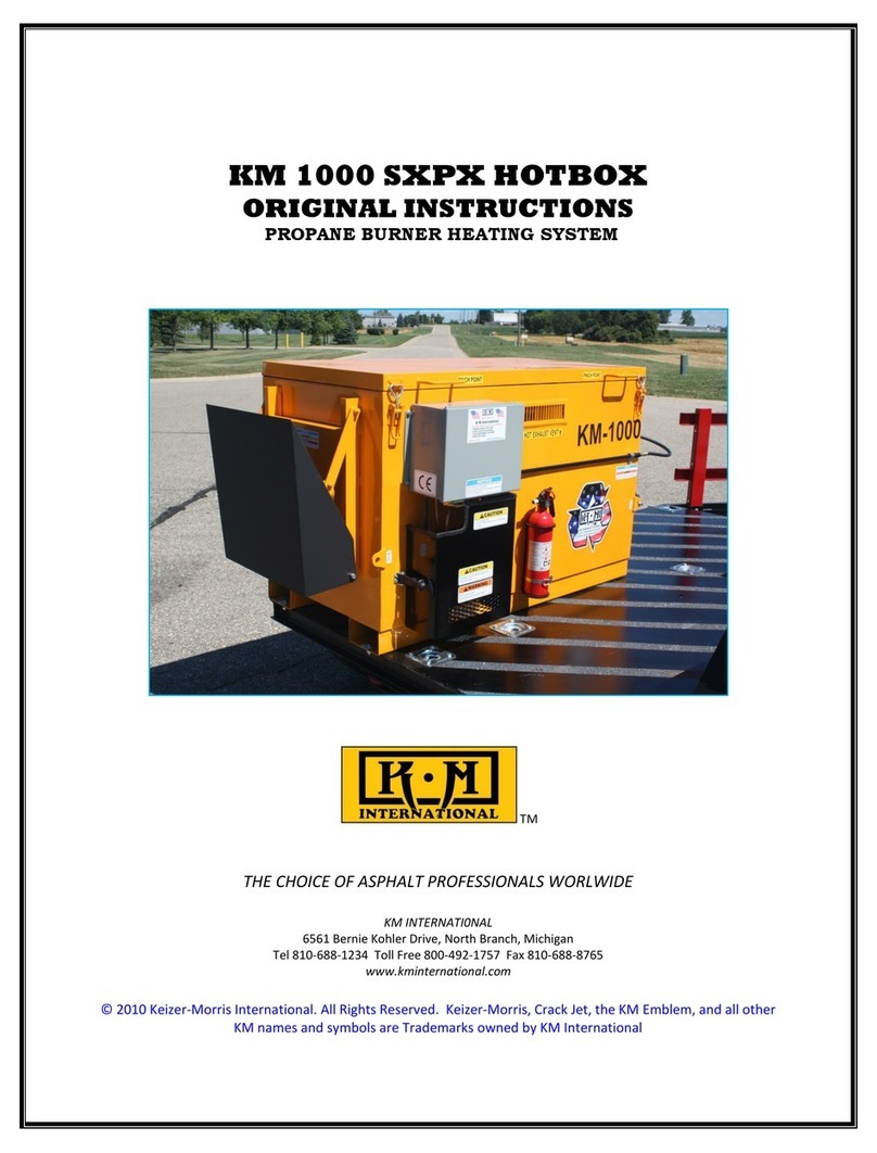 KM 1000 SXPX HOTBOX User manual
