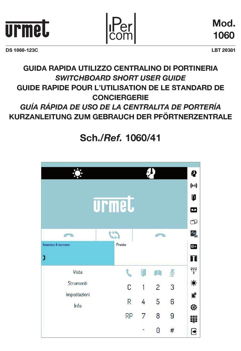 urmet domus 1060 Short user guide
