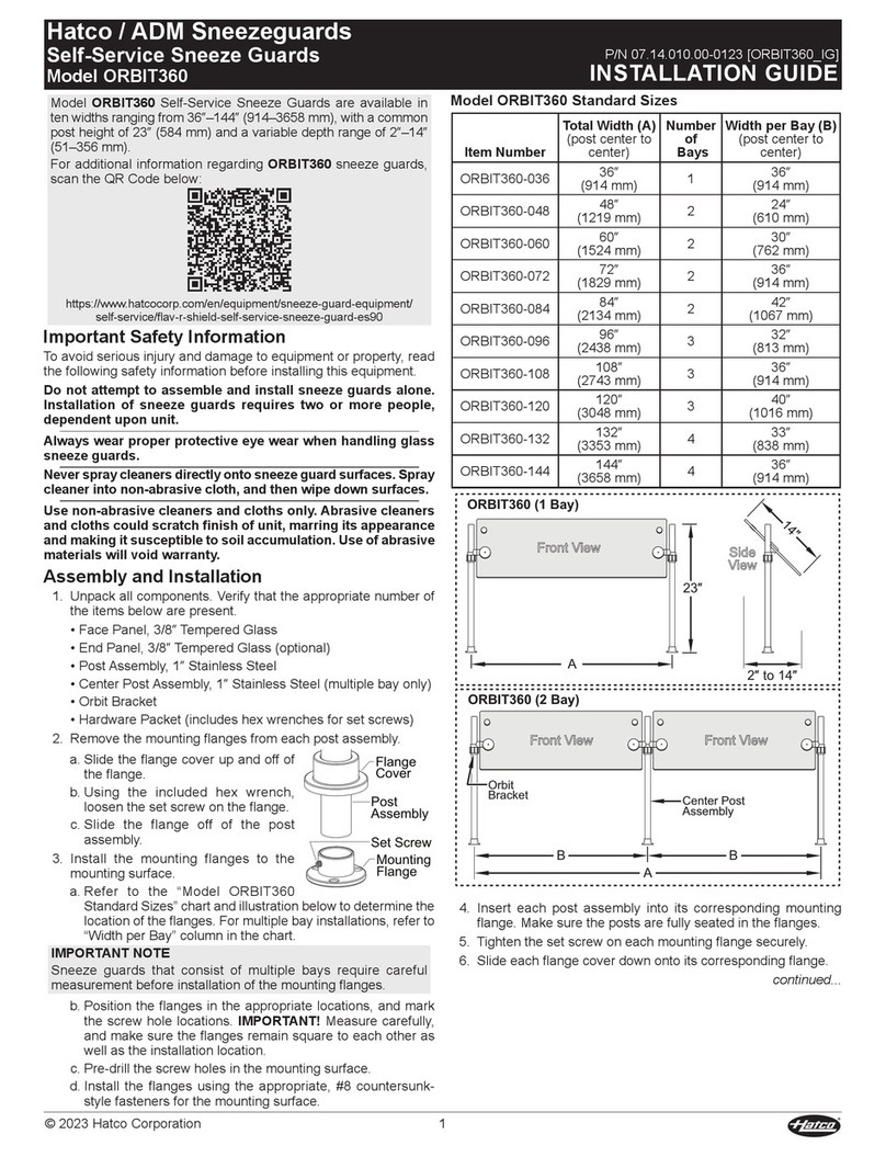 Hatco ORBIT360 User manual