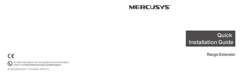 Mercusys Range Extender Quick installation guide