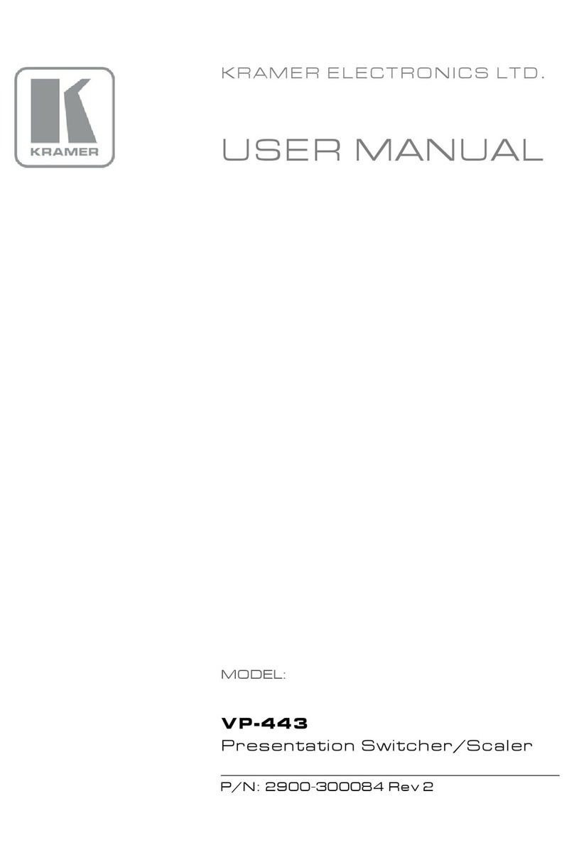 Kramer VP-443 User manual Kramer VP-443 User manual