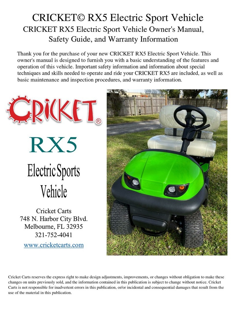 Cricket RX-5 Owner's manual, safety guide, and warranty information Cricket RX-5 Owner's manual, safety guide, and warranty information