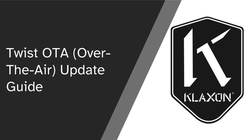 Klaxon Twist OTA General instructions