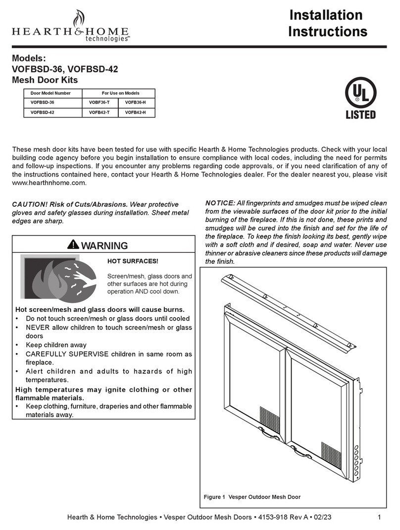 Hearth & Home VOFBSD-36 User manual Hearth & Home VOFBSD-36 User manual