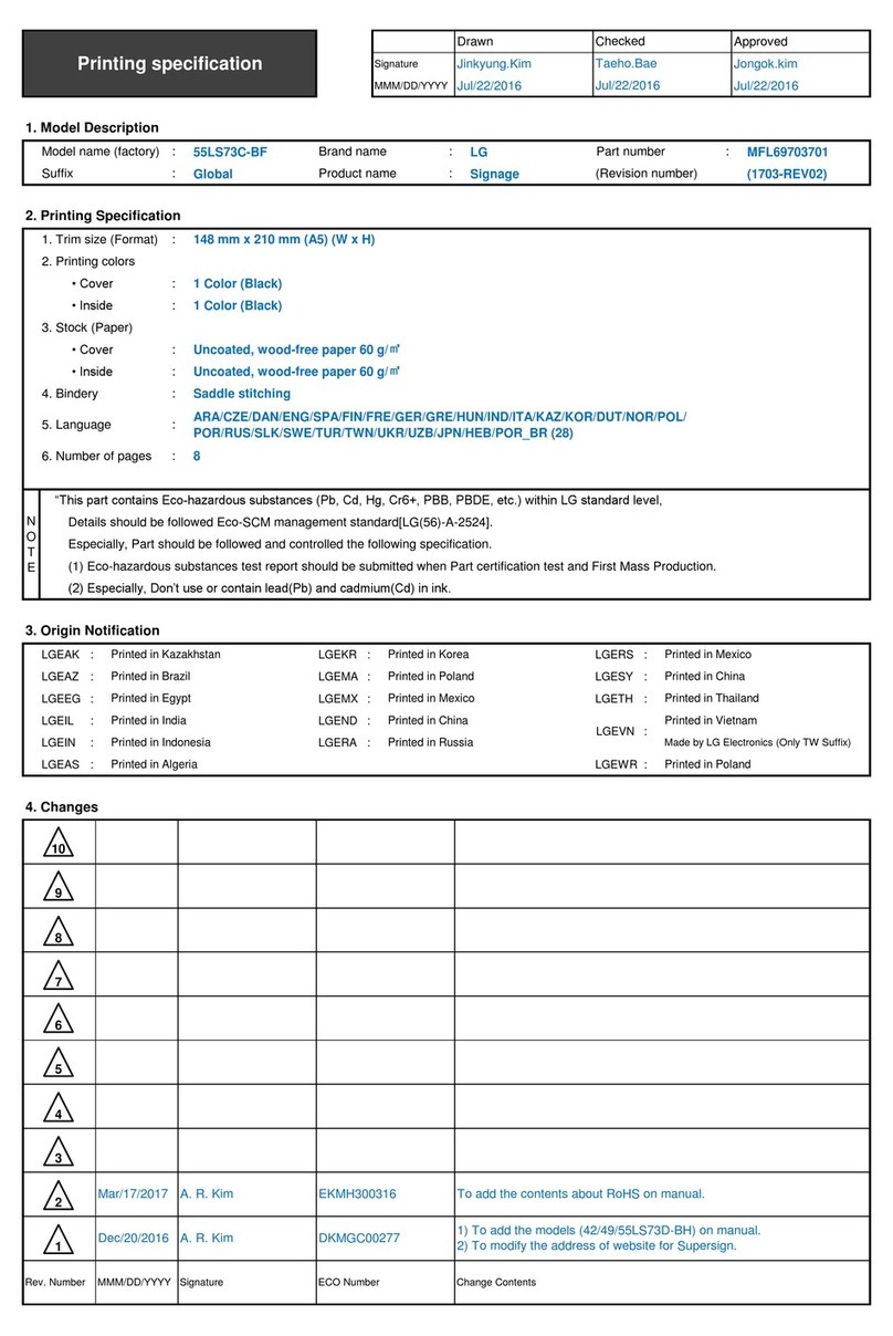 LG 55LS73C-BF User manual