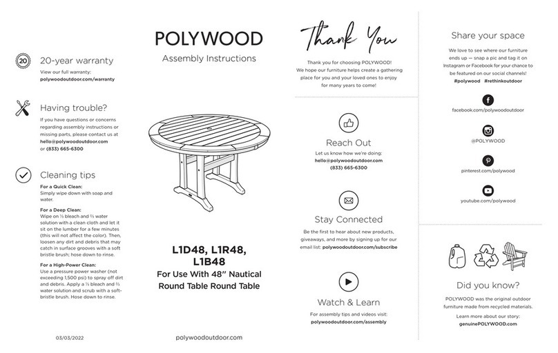 Polywood L1D48 User manual