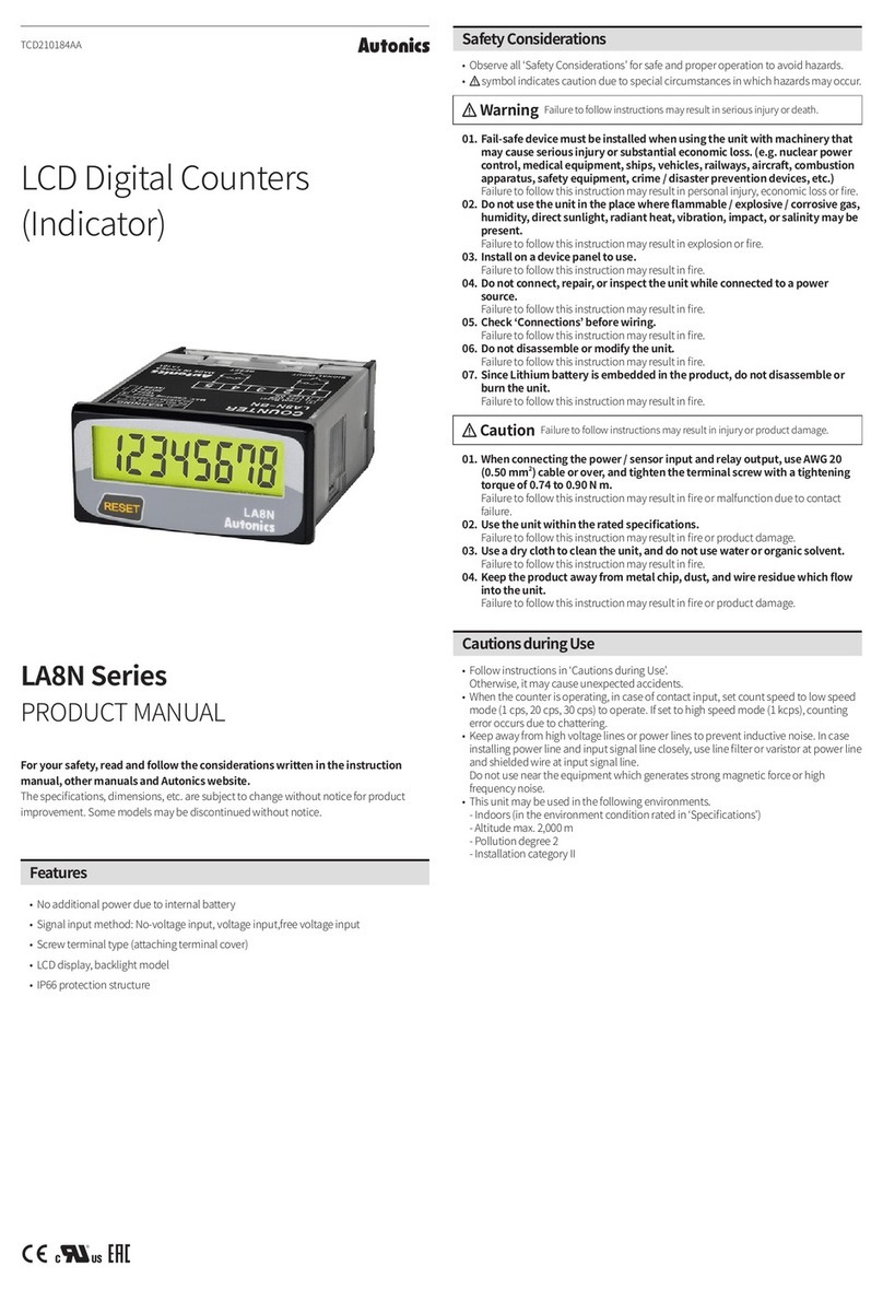 Autonics LA8N Series User manual