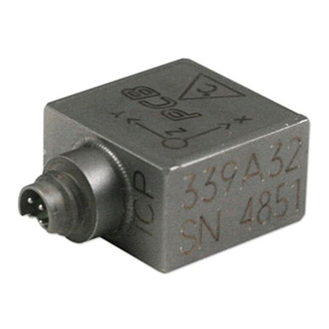 PCB Piezotronics Triaxial ICP 339A32/NC Installation and operating manual