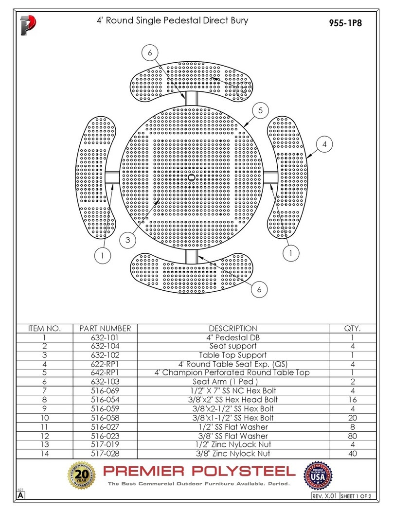 PREMIER POLYSTEEL 955-1P8 manual