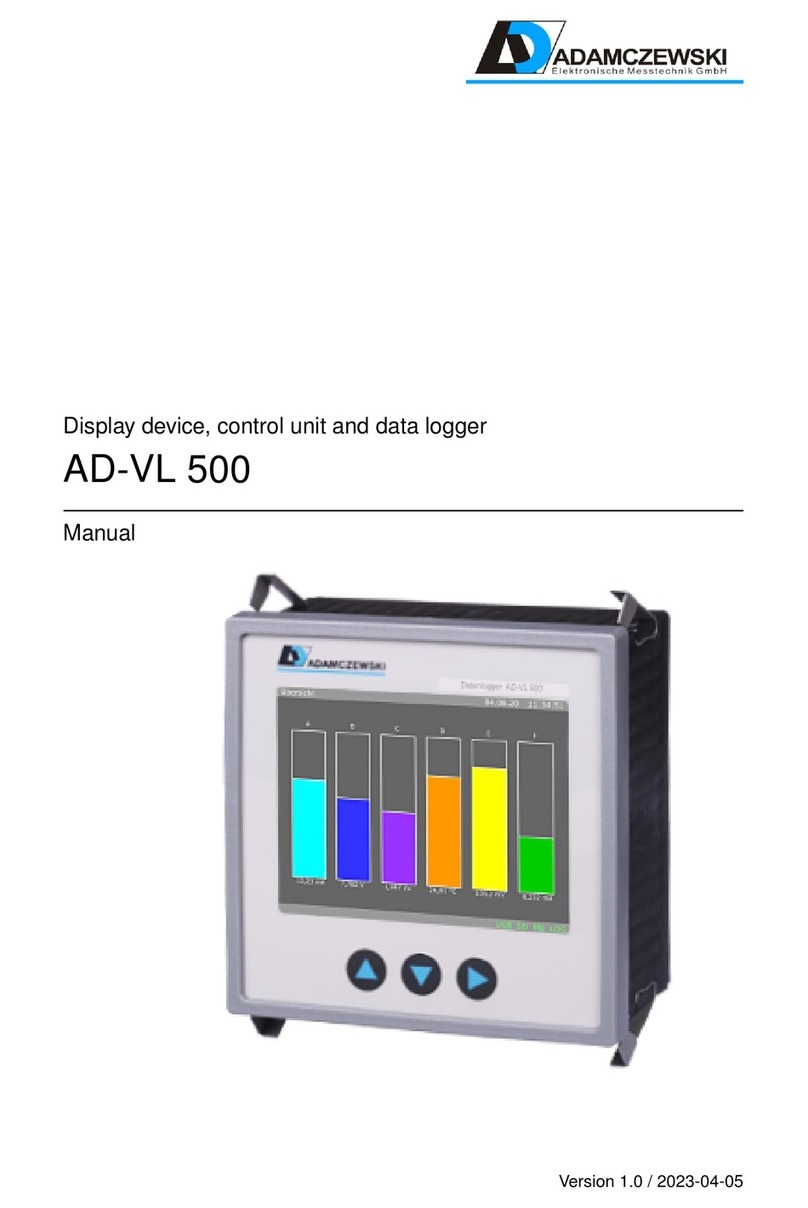 Adamczewski AD-VL 500 manual