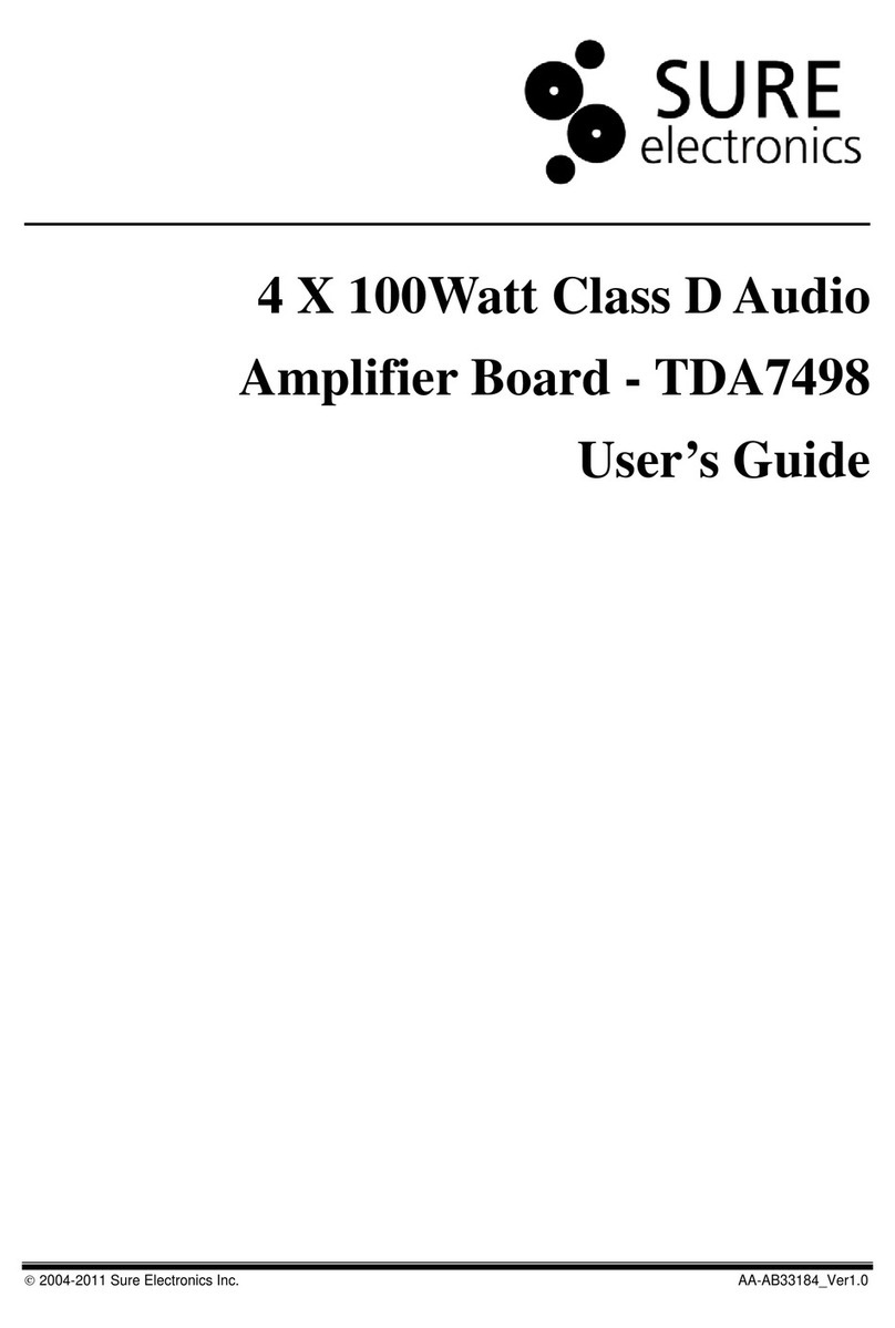 Sure Electronics TDA7498 User manual