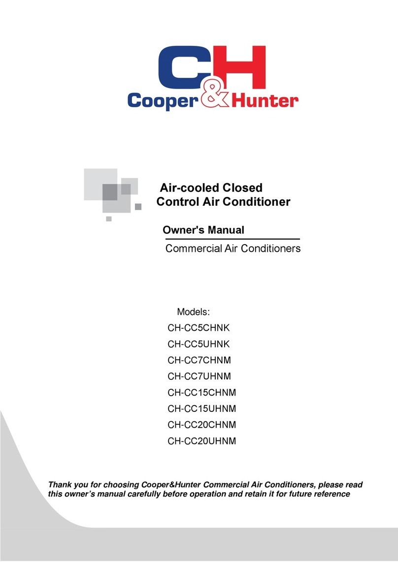 Cooper & Hunter CH-CC5CHNK User manual Cooper & Hunter CH-CC5CHNK User manual