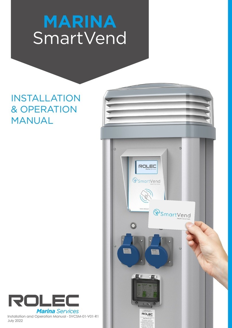 ROLEC MARINA SmartVend SVCS0010 Installation & operation manual
