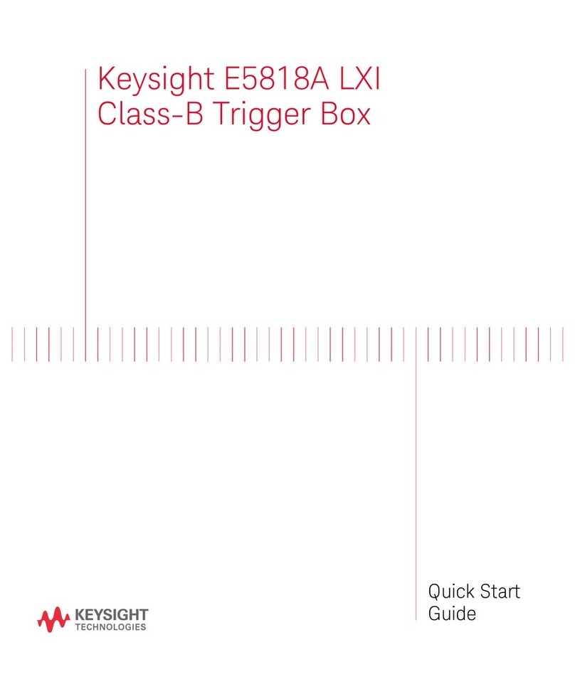 Keysight E5818A LXI quick start guide