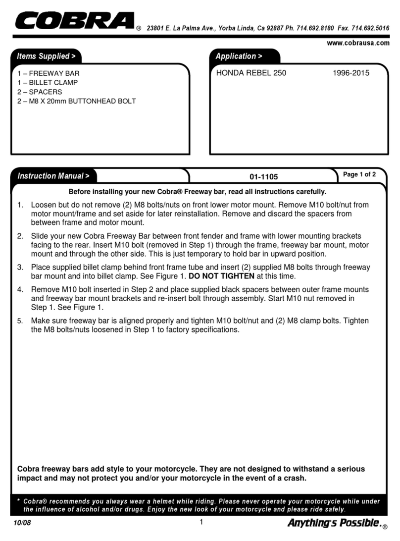 Cobra 01-1105 quick start guide