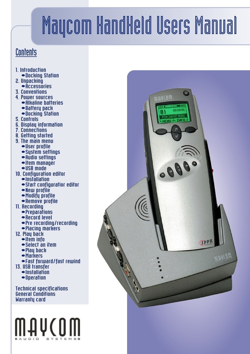 Maycom Handheld User manual