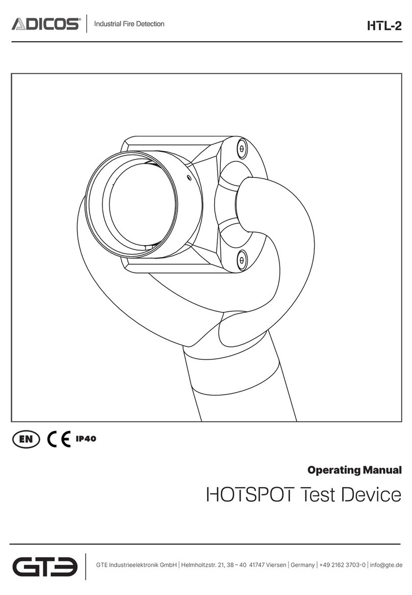 GTE Adicos HOTSPOT Test Device HTL-2 operating manual