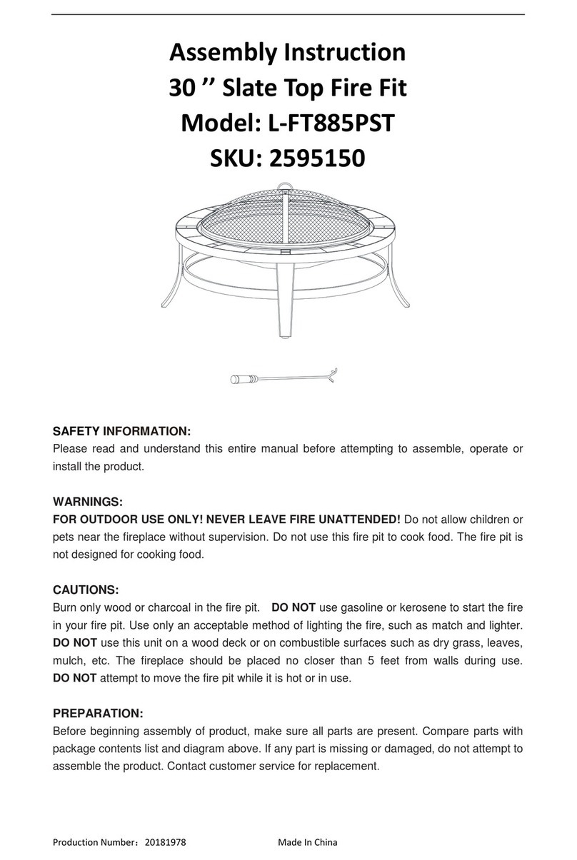 Sunjoy L-FT885PST User manual Sunjoy L-FT885PST User manual