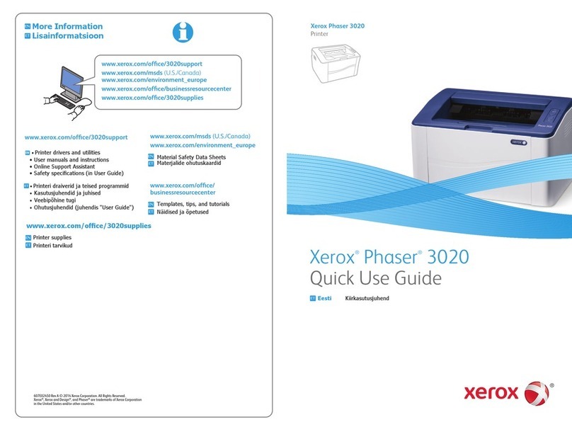 Xerox Phaser 3020 Operating manual