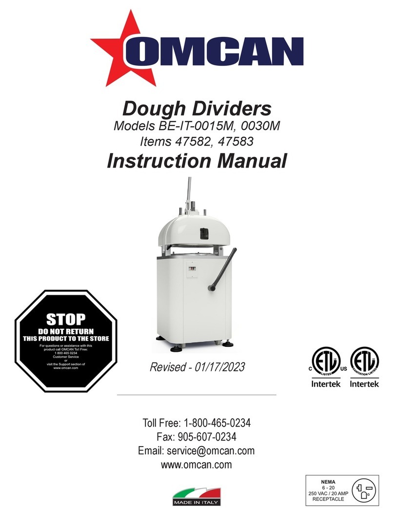 Omcan BE-IT-0015M instruction manual Omcan BE-IT-0015M instruction manual