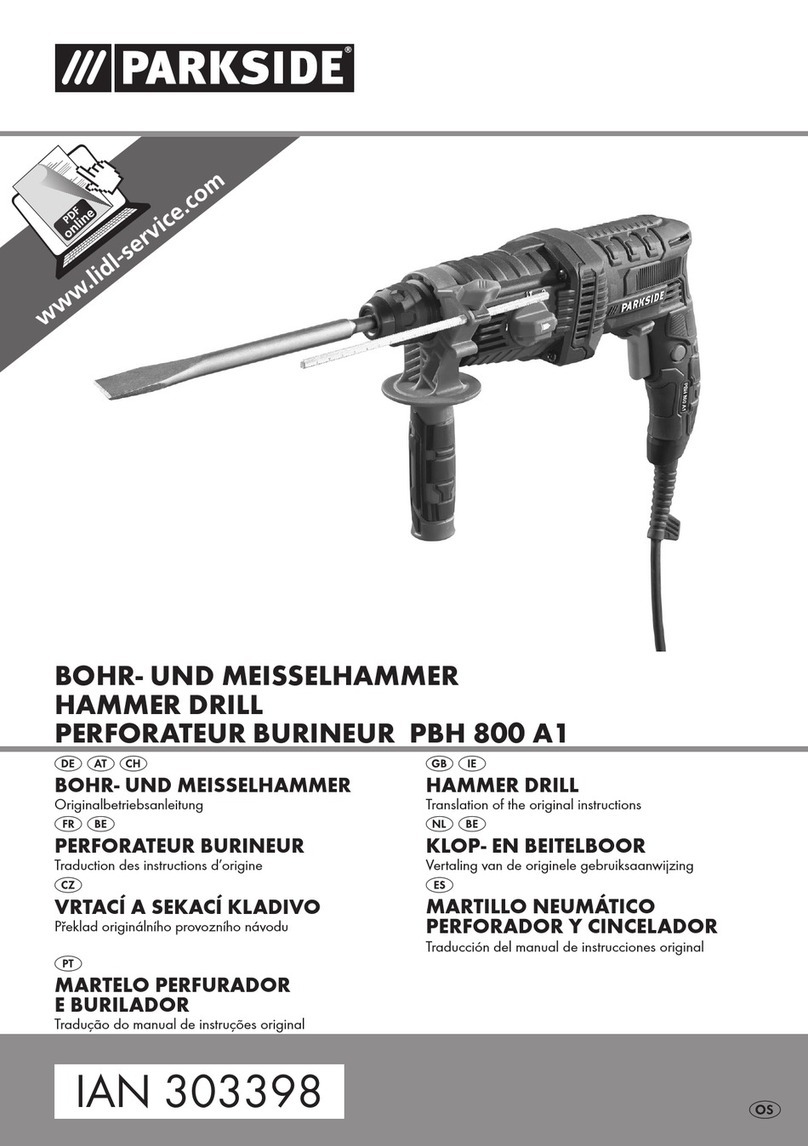 Parkside PBH 800 A1 User manual