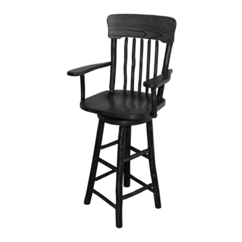 A&L Furniture Hickory Swivel Bar Chair with Arms Assembly instructions A&L Furniture Hickory Swivel Bar Chair with Arms Assembly instructions
