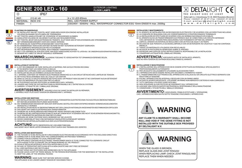 Delta Light GENIE 200 LED quick start guide